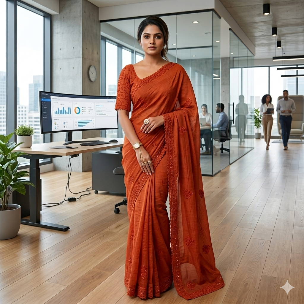 Noor-e Chanderi Saree