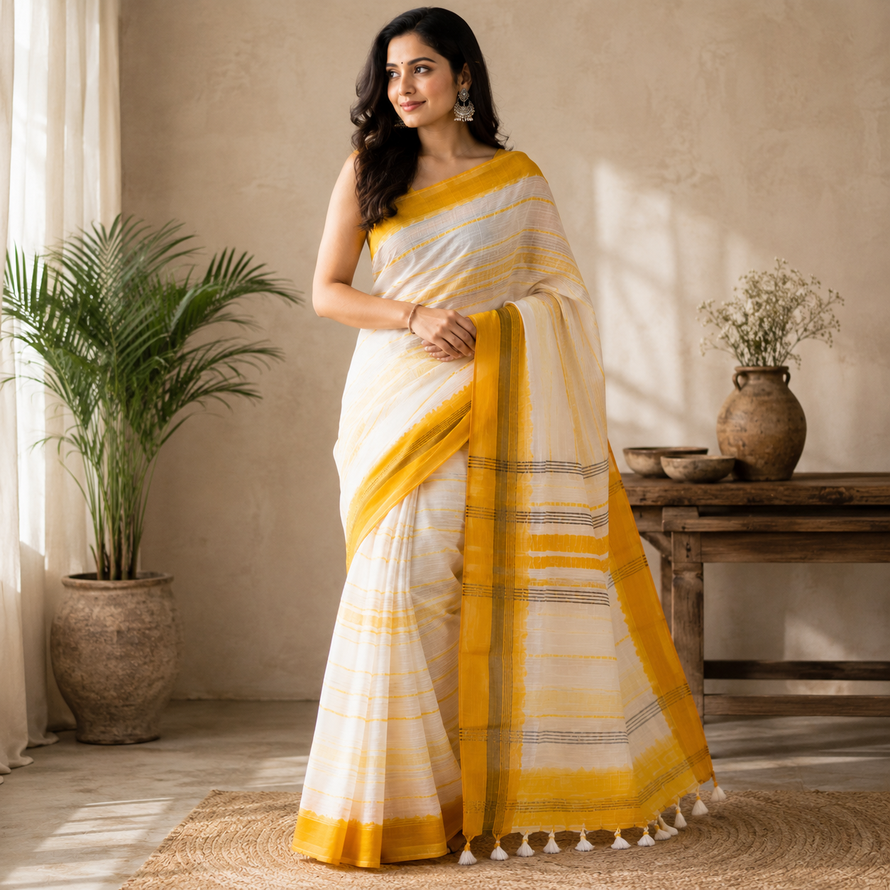 Suneheri Linen Mal cotton